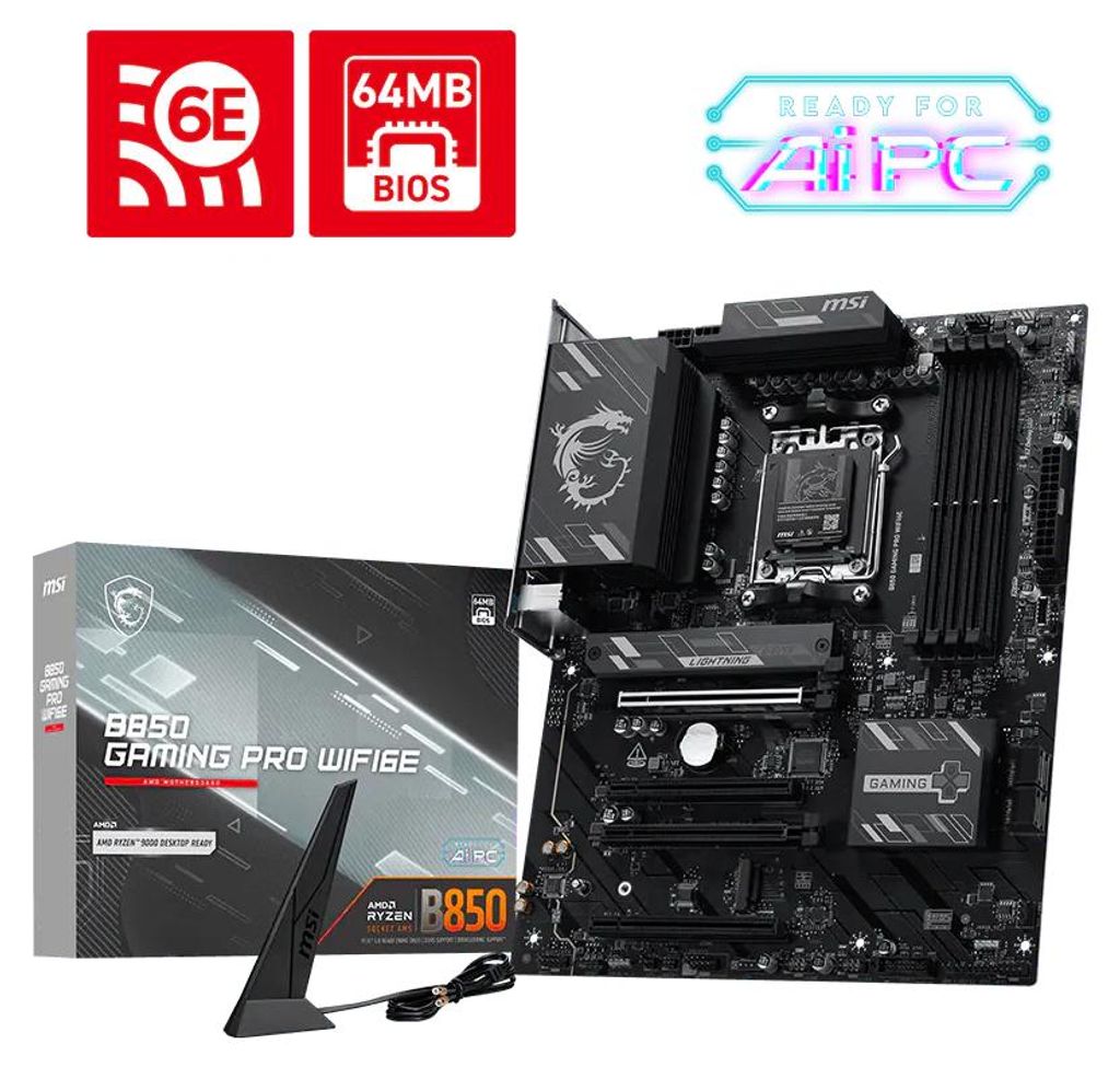 MSI 7E89-001R moederbord - AM5 - DDR5 Productafbeelding 