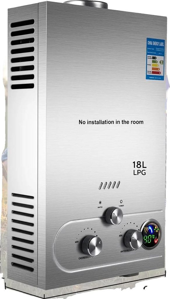 Propan heißer Warmwasserbereiter, effiziente Versorgung, Design aus Edelstahl, 18L 36KW