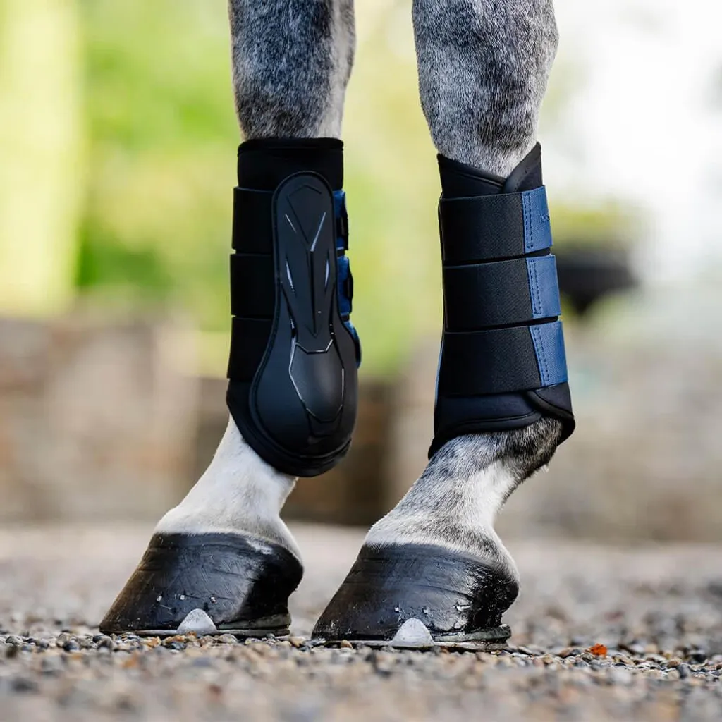 Guêtres de brossage Horseware Classic taille L marine pour la protection
