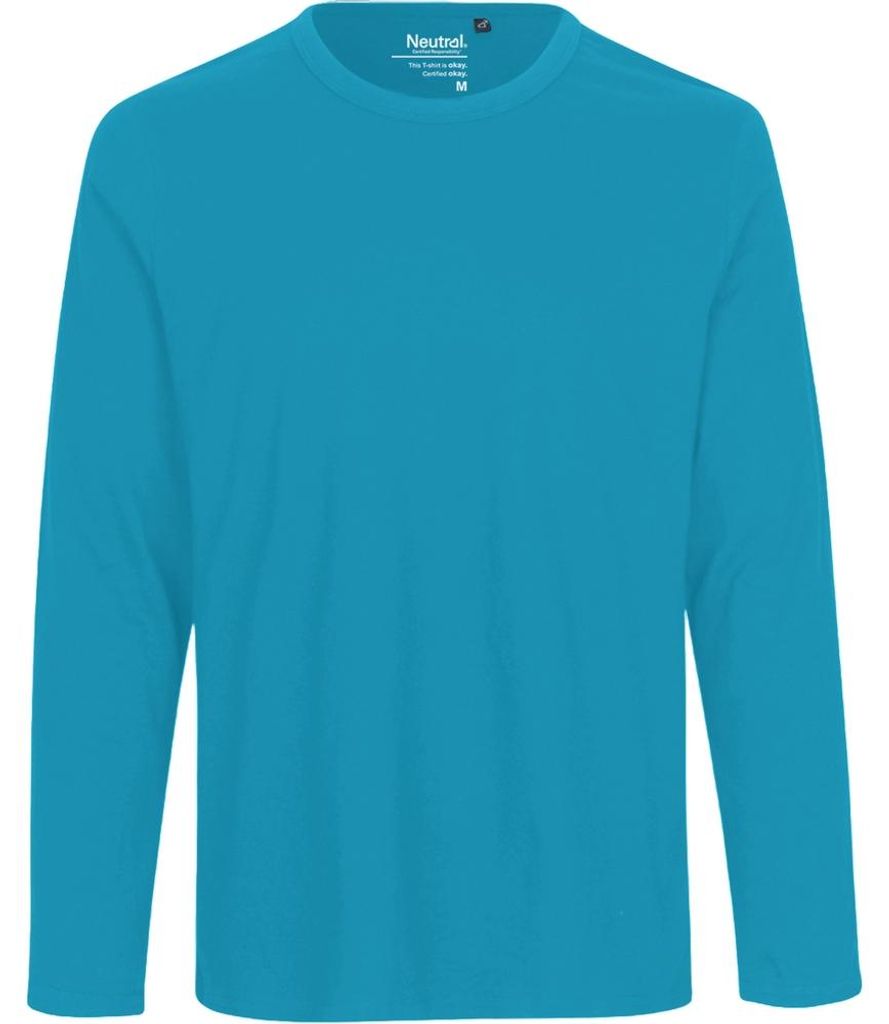 Neutral - T-Shirt für Herren Langärmlig LT4429 (S) (Saphir)