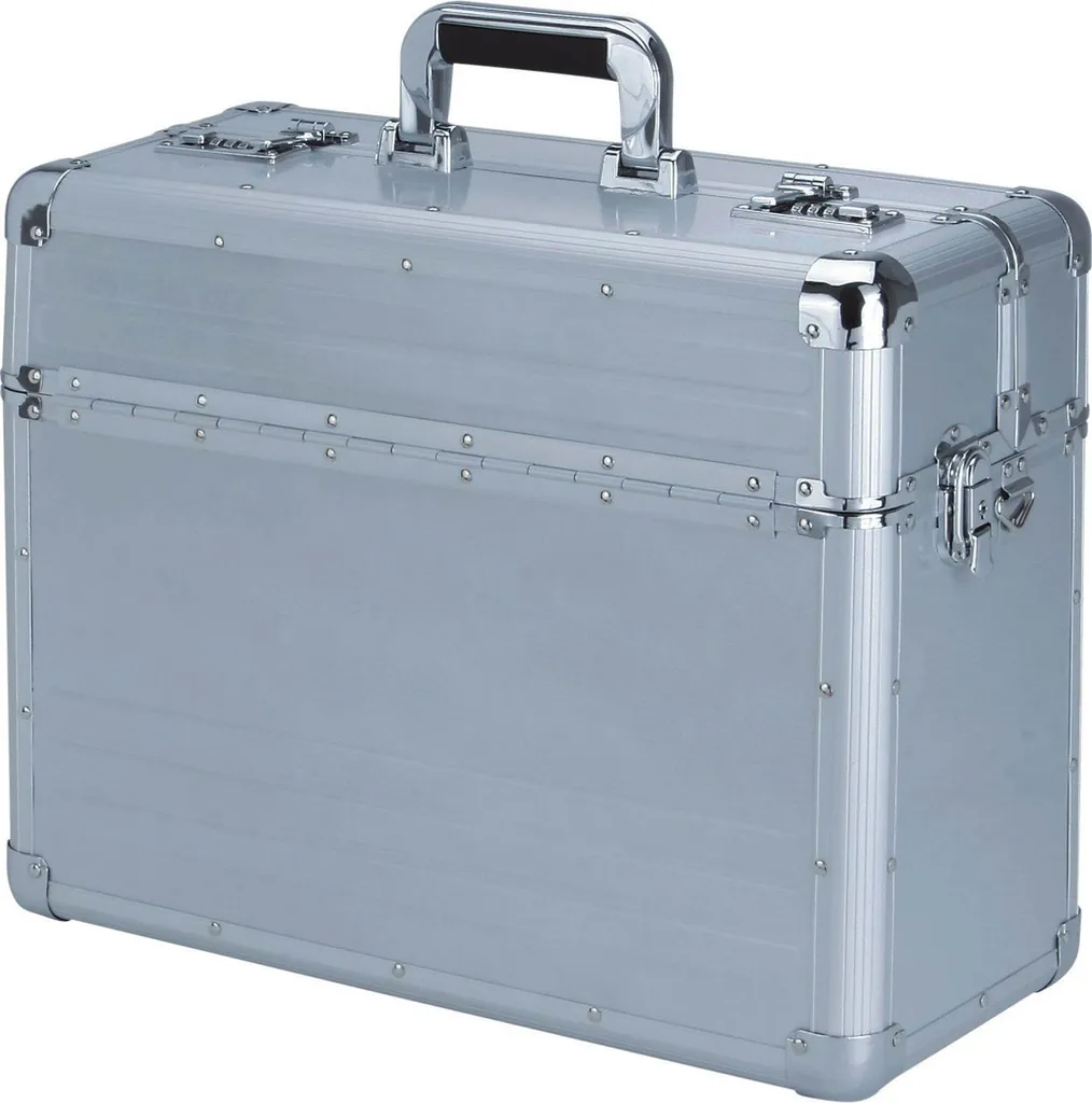 Valise pilote Alumaxx BETHA 45119 Aluminium Argent - Grand Volume A4