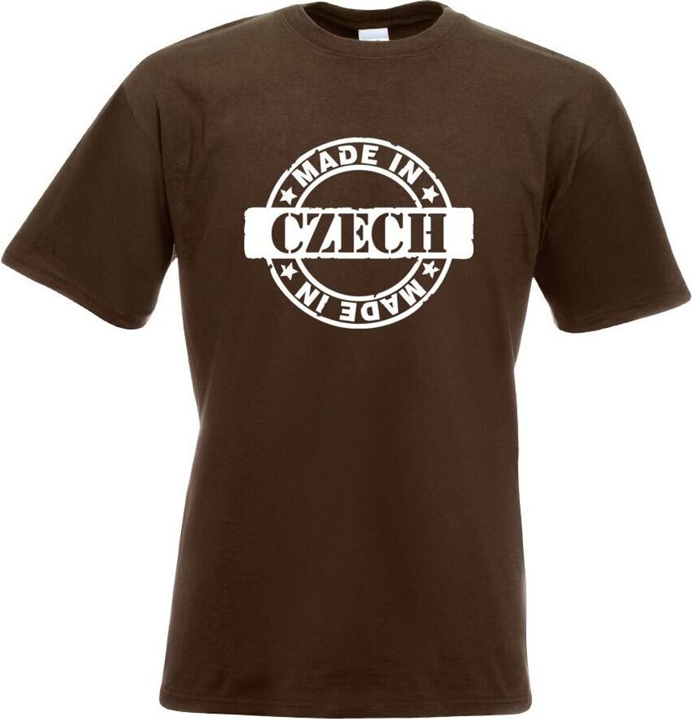 Kiwistar - T-Shirt - Chocolate - Czech Motiv Bedruckt Funshirt Design Print - mit Motiv Bedruckt - Funshirt Design - Sport - Freizeit - Herren - S