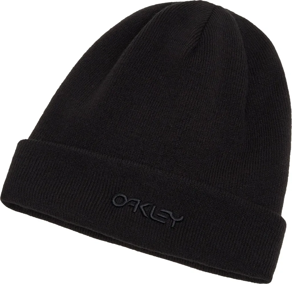 Oakley Beanie B1B Logo - Cappellino Nero in Maglia Fine Taglia Unica