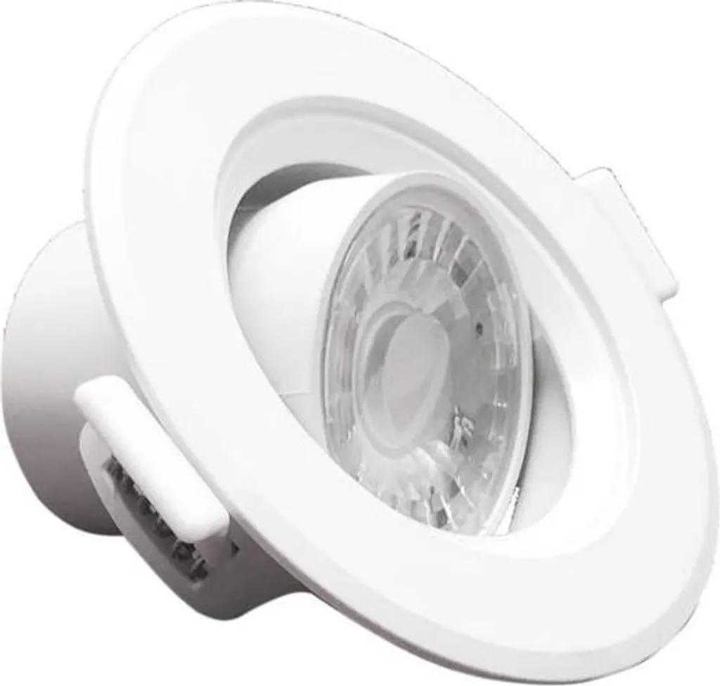 Spot LED Orientable Blanc Chaud 8W - Pack 10 Unités avec Angle Inclinable - 5