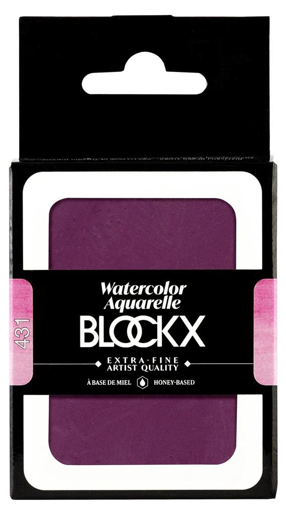 Blockx Aquarellfarbe, Kobaltviolett - Großer Napf 18ml - Kobaltviolett 45431BXC