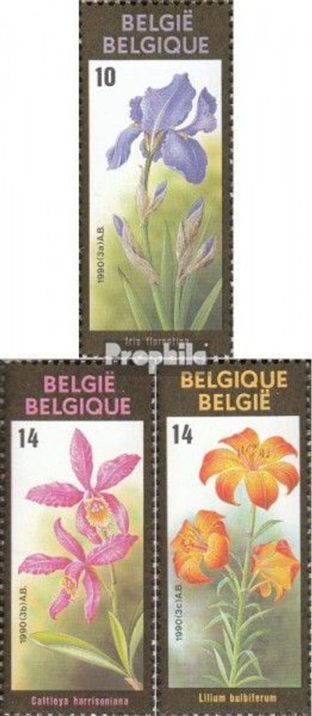 Briefmarken Belgien 1990 Mi 2409-2411 (kompl.Ausg.) postfrisch Genter Blumenschau