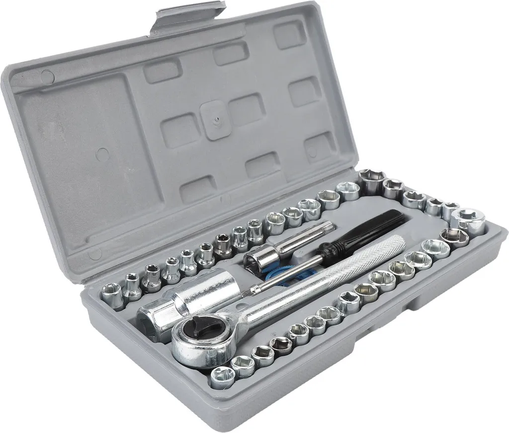 Set Universale Chiavi a Bussola SAE Metriche 40 Pezzi Riparazione