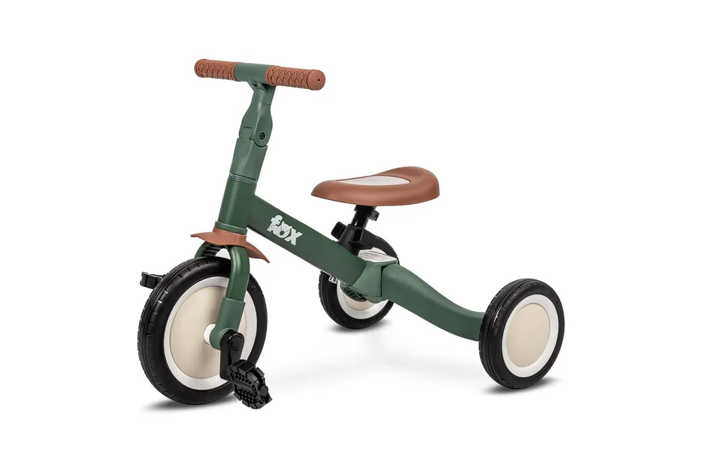 Velo enfant TOYZ Fox Vert - Tricycle évolutif 4en1 pour apprendre à rouler