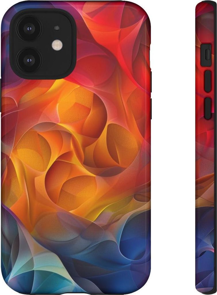 Bunte abstrakte Farbformen – Hülle Kompatibel mit iPhone 12