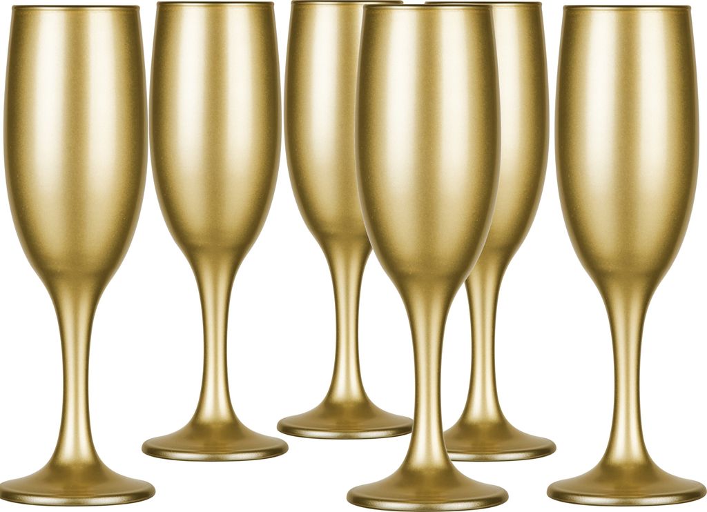 Glasmark KROSNO, 150ml, Set von 6, Champagnerglas, Sektglas, Prosseco, Originelles Design, Spülmaschinenfest, einzigartige Form und Stil, Perfekt ...