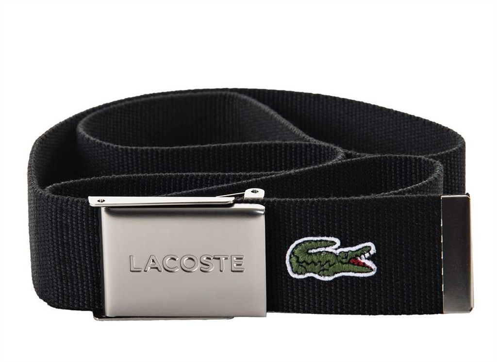 LACOSTE ceinture Casual Woven Strap W110 Black noir Image du produit 