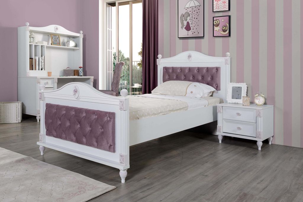 Jugendzimmer Set Goldi in romantischem Design 5-teilig