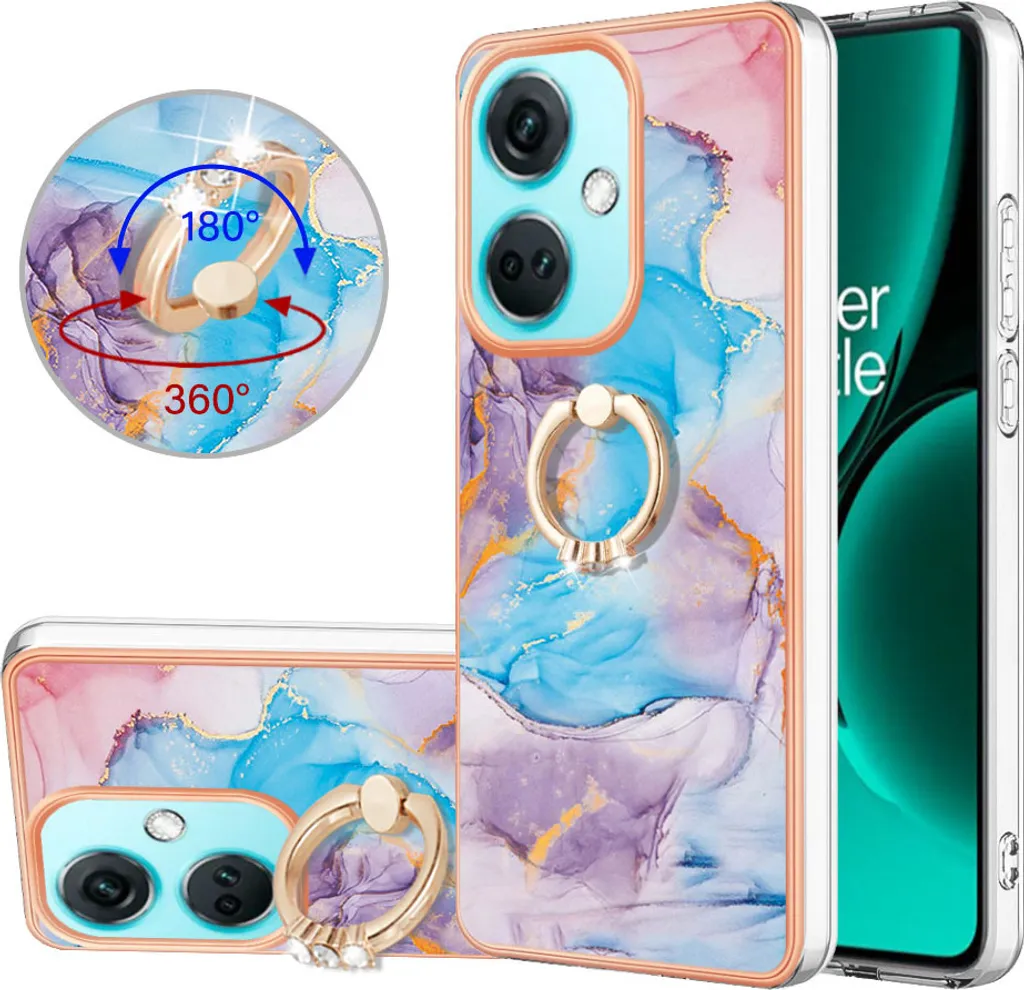 Cover Blu Glamour OnePlus Nord CE3 - Fantasia Silicone con Anello