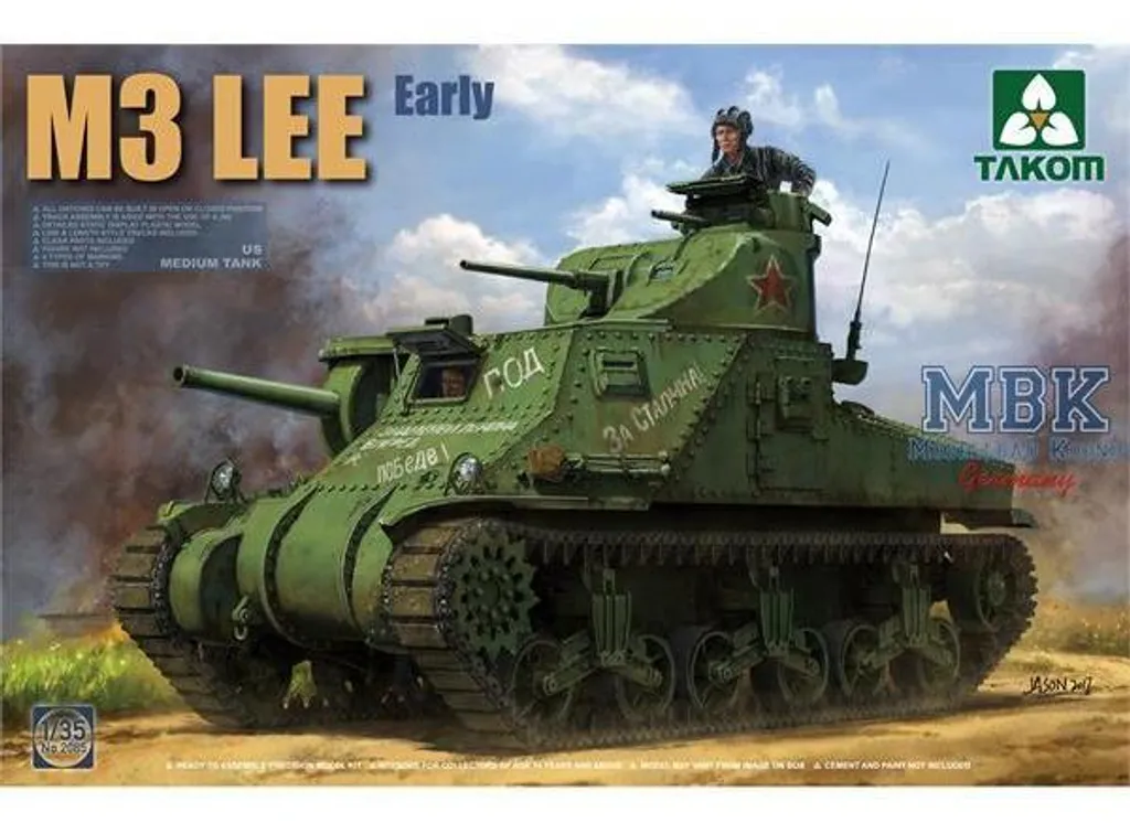 Char M3 Lee Takom 2085 maquette militaire 1/35 de blindé américain
