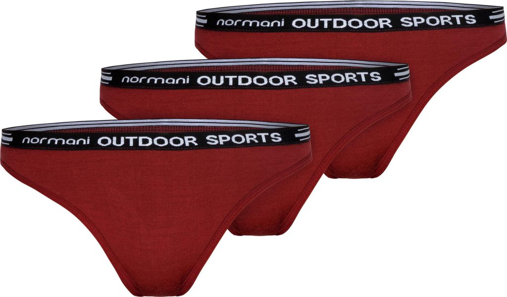 normani 3er Pack Damen Merino Tanga