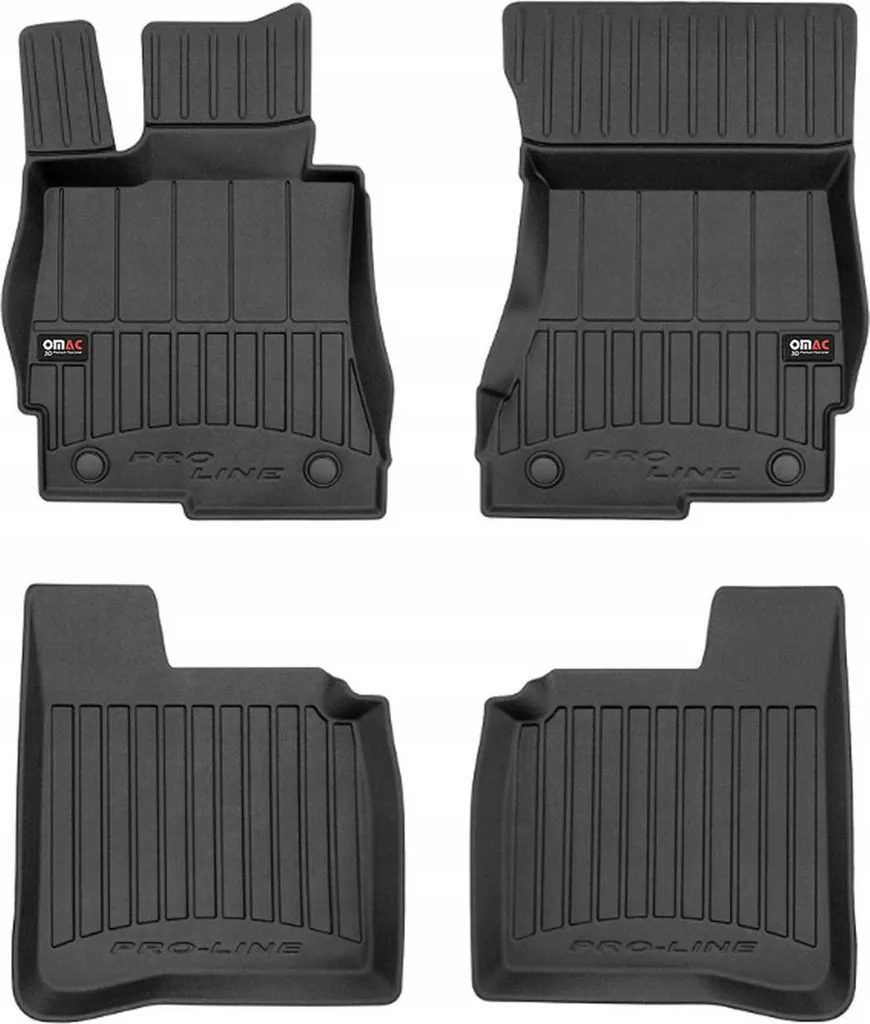 Set Tappetini Gomma TPE per Mercedes W221 Classe S 2005-2013 Neri