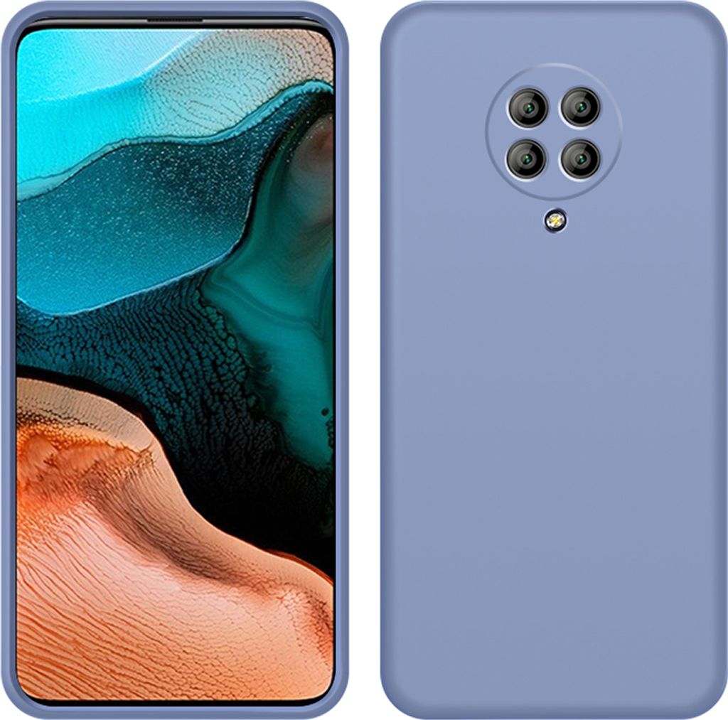 Redmi K30 Pro Hülle, LaimTop Slim Flüssig Silikon Soft Gel Gummi Stoßfest Kratzfest Schutzhülle für Xiaomi Redmi K30 Pro Grau