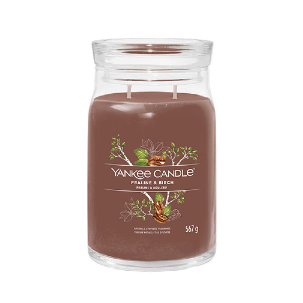 Yankee Candle Signature, Zylinder, Braun, Birkenholz, 90 h, Produktbild 