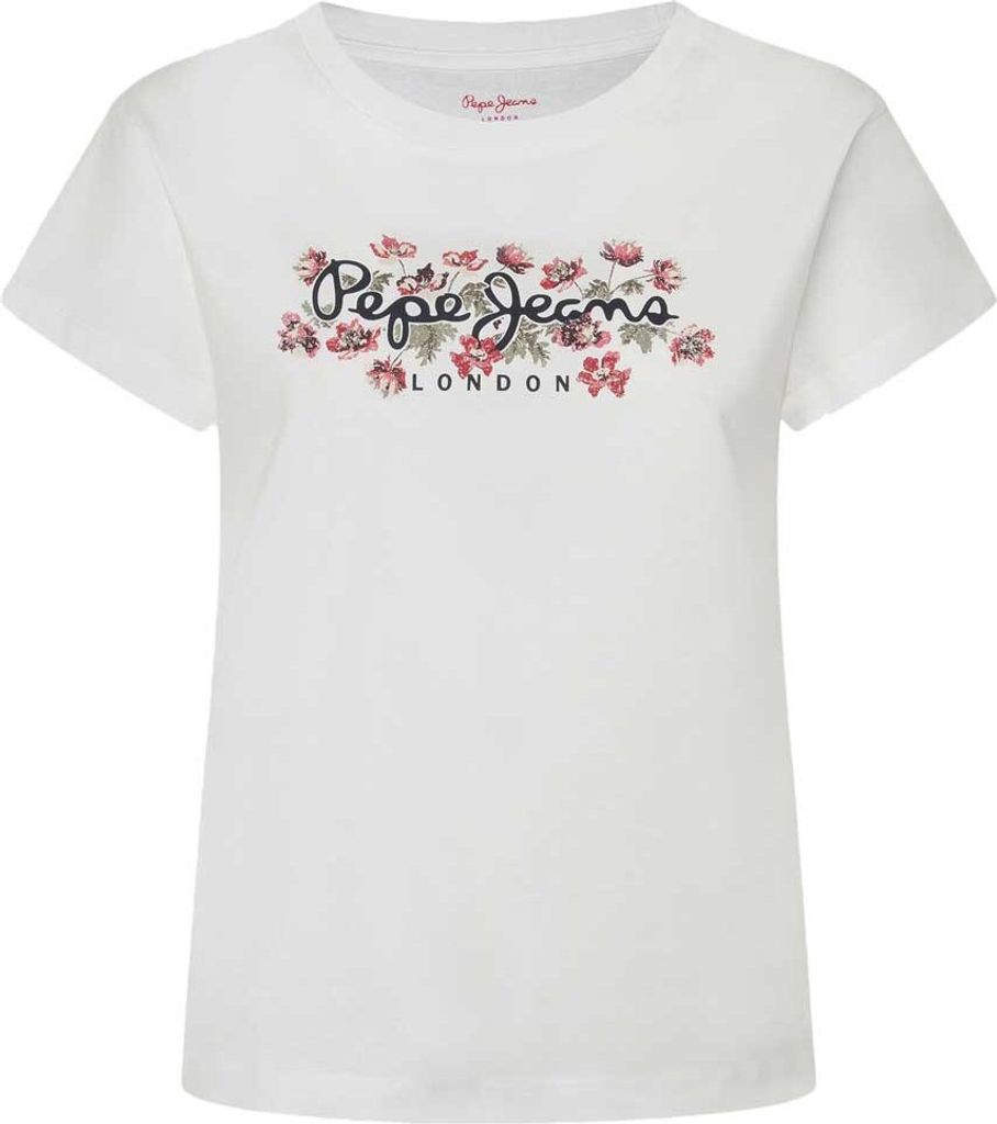 Pepe Jeans Ginny Kurzarm-t-shirt Weiß S Frau Weiß S