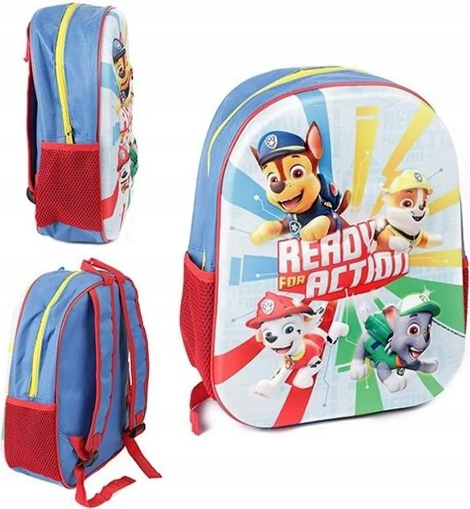 Zainetto Paw Patrol 30x36 cm Stoffa | Ideale per Cambio Asilo e Giochi - 3