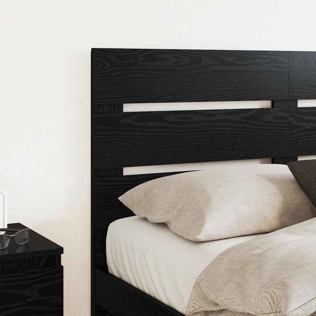 Langlebige Kopfteil mit Kopfteil Schwarz Eichen-Optik 140cm Holzwerkstoff - Möbel698591 - Kopfteile