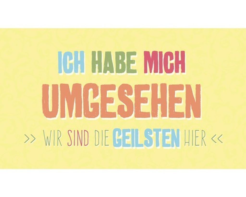 Decopanel Ich Habe Mich Umgesehen 30x15 cm