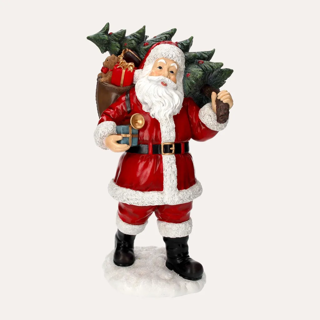 Décoration de Noël Père Noël pour table et cheminée - Magie des fêtes