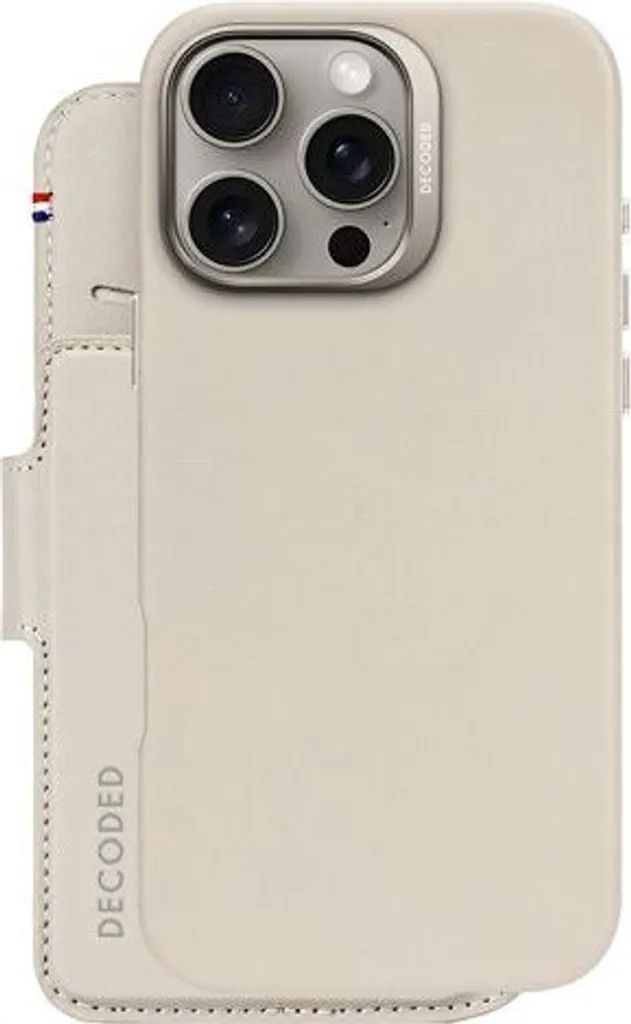 Protection intégrale iPhone 16 Pro Max MagSafe Decoded Folio Gris Jaune