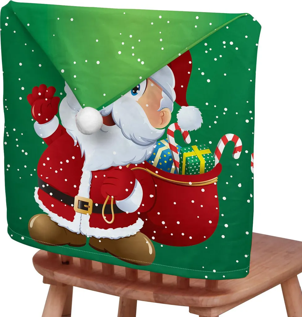 Housses de chaise de Noël 50x65 pour fauteuil senior et salle à manger