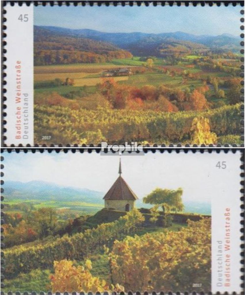 Briefmarken BRD 2017 Mi 3336-3337 (kompl.Ausg.) gestempelt Panoramen