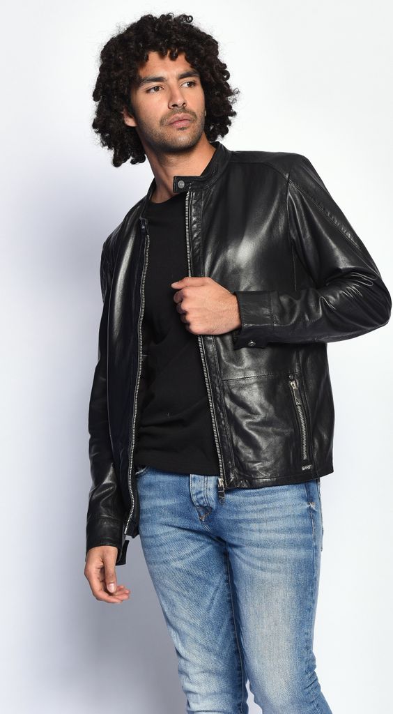Maze Lederjacke Brasso Herren black M Produktbild 