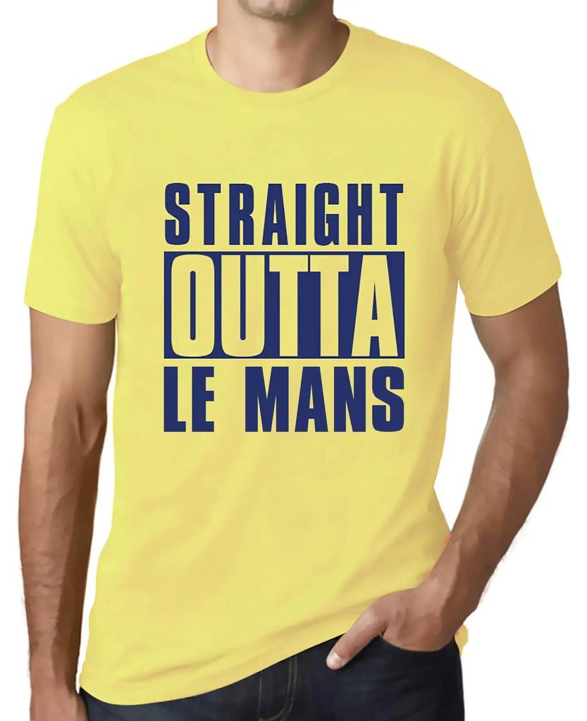 Herren Grafik T-Shirt Direkt aus dem Le Mans – Straight Outta Le Mans – Öko-Verantwortlich Vintage Jahrgang Kurzarm Lustige Druck Geburtstag G...