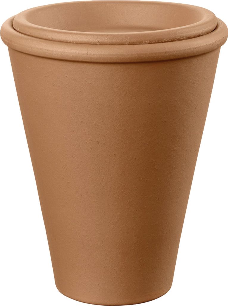 Terrakotta-Übertopf Bewässerung Aquado ø12cm Rot - Deroma Produktbild 