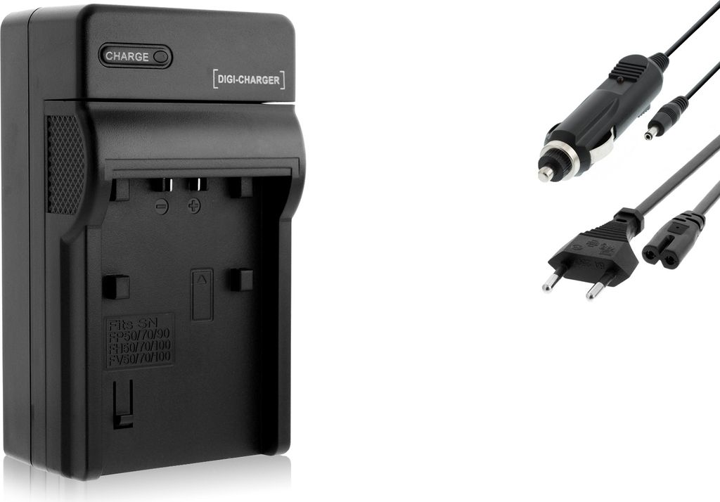 Ladegerät BLACK für Akku-Typ: Sony NP-FH50 / NP-FP50