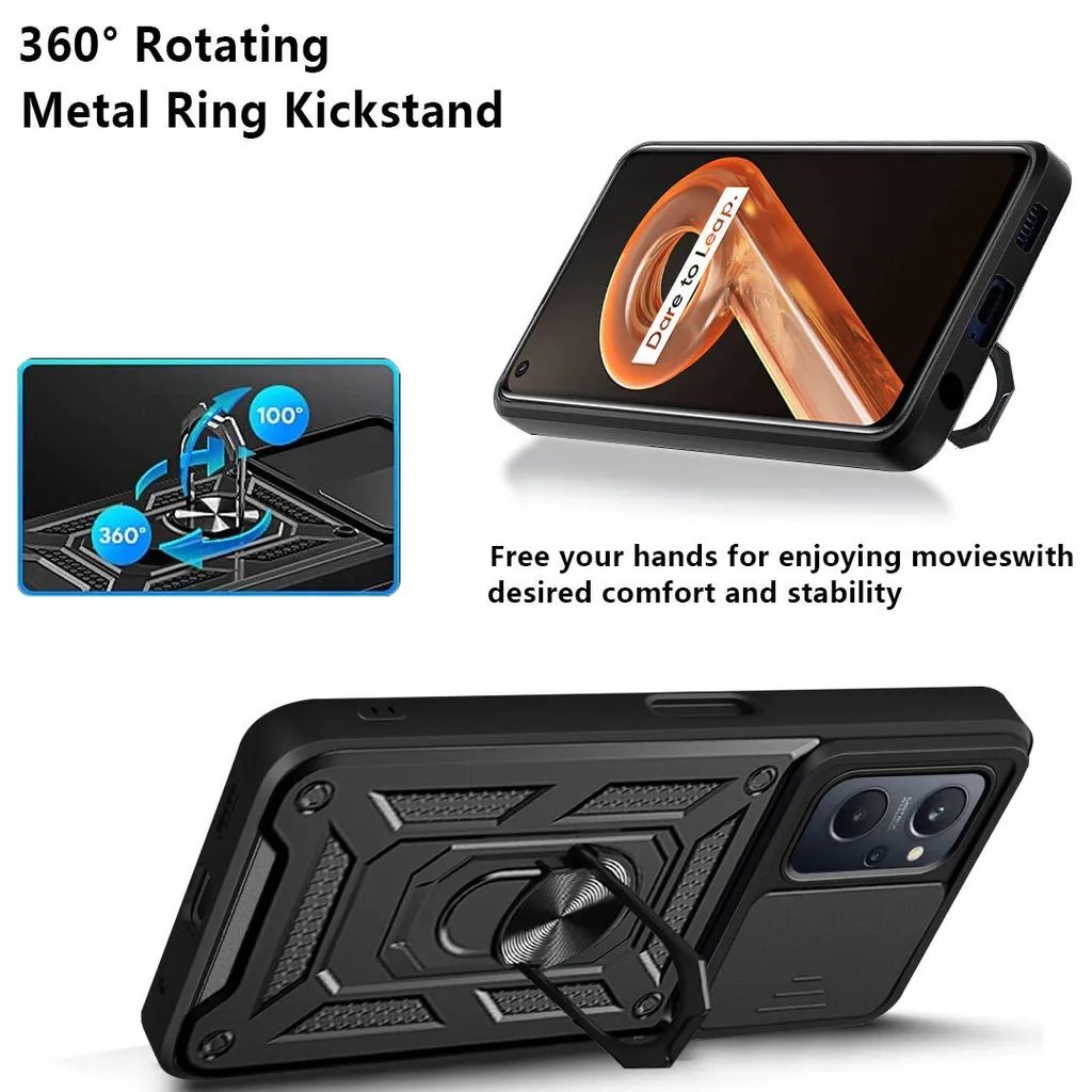 ESONG Cover per OPPO Realme 9 Pro+/PLUS,Protezione Completa a 360 Gradi TPU Trasparente Custodia con Protezione per lo Schermo Integrata,Antiurto Antiscivolo Protezione Shell,Paraurti Antiurto-Rosso
