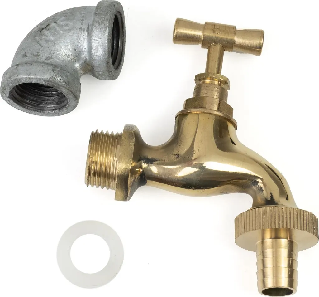 Point d'Eau de Jardin Moritz 30x15 cm Robinet Inclus Finition Anthracite