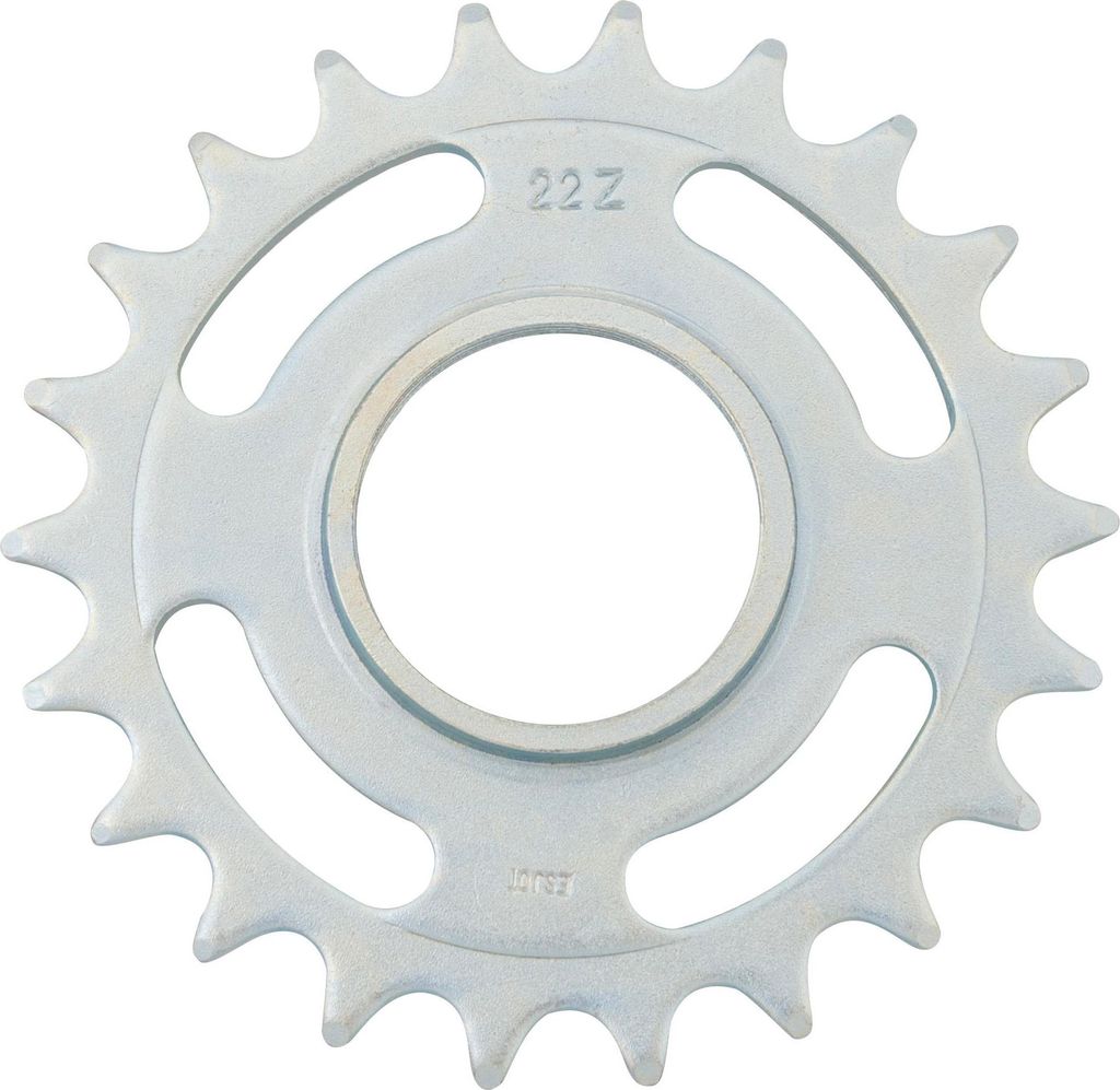 Zahnkranz 22 Zähne 1/2 x 1/8 Zoll ohne Freilauf gerade große Aufnahme