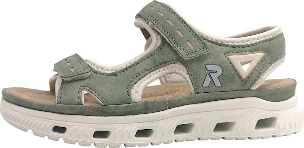 Scarpe da donna Rieker, sandali, colore verde, modello Immagine del prodotto 