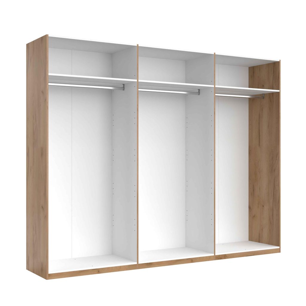 6-türiger Kleiderschrank Hochglanz Anthrazit, ca. 2748×2130×590 mm