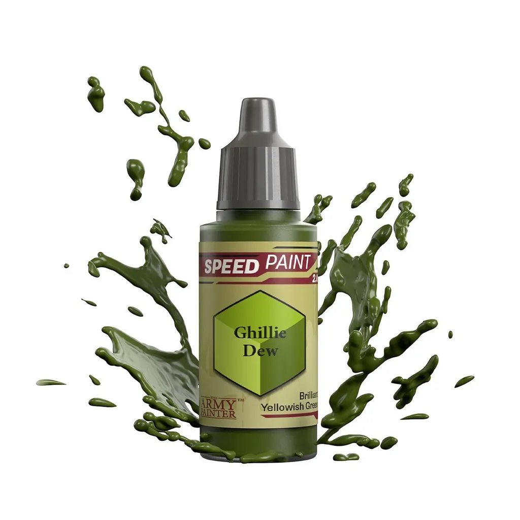Peinture miniature monocouche Speedpaint Ghillie Dew 18ml sans trace