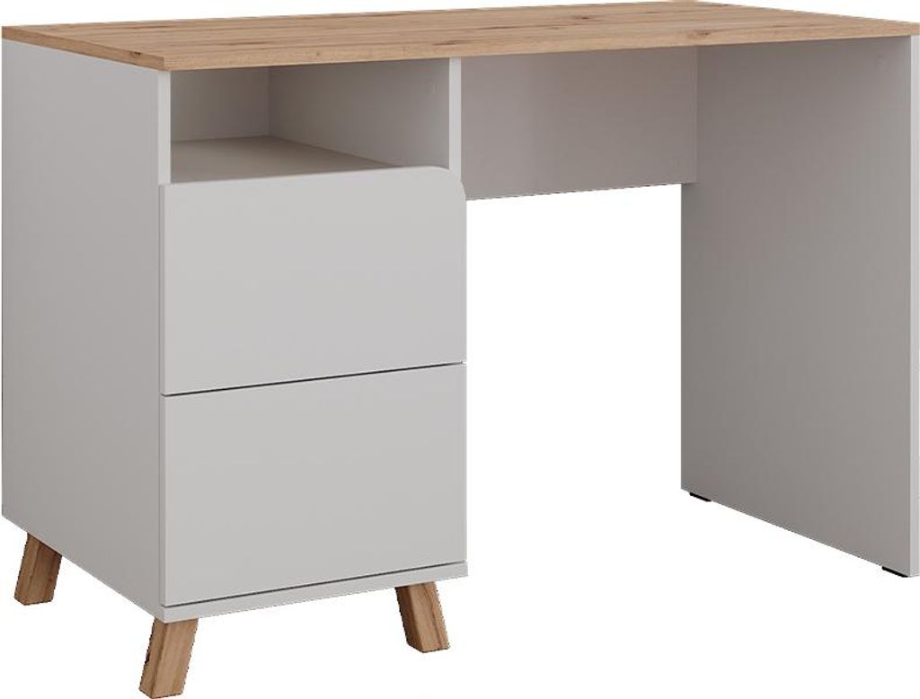 Schminktisch Vicco Karen Weiß/Artisan 110 cm mit Produktbild 