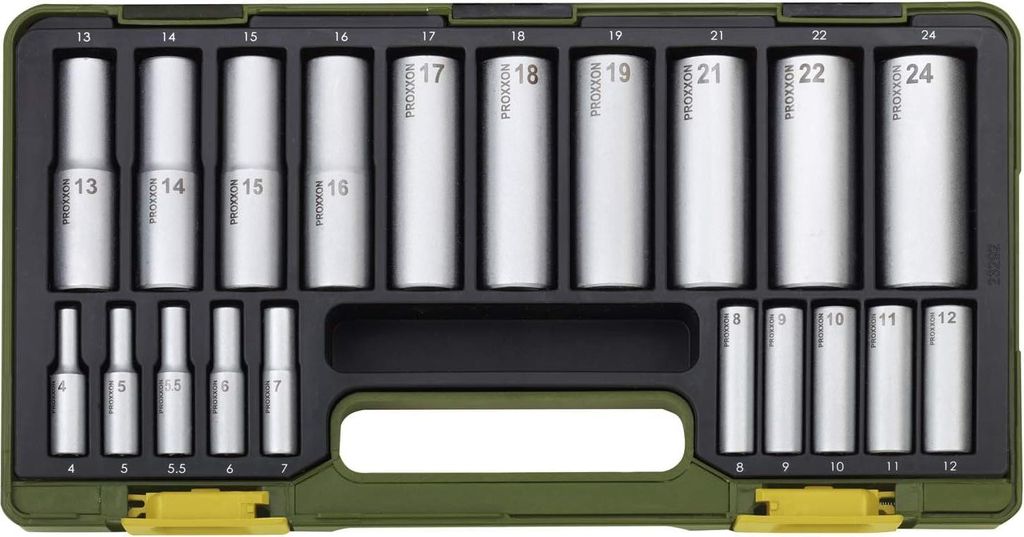 Proxxon Bit set 1/2 (12.5 mm), 1/4 (6.3 mm) 20-piece 23292 Image du produit 