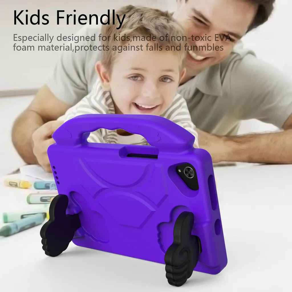 OFFERTA! Custodia Viola Samsung Galaxy Tab A7 Lite/A9 - Anti-Caduta Kids - 2
