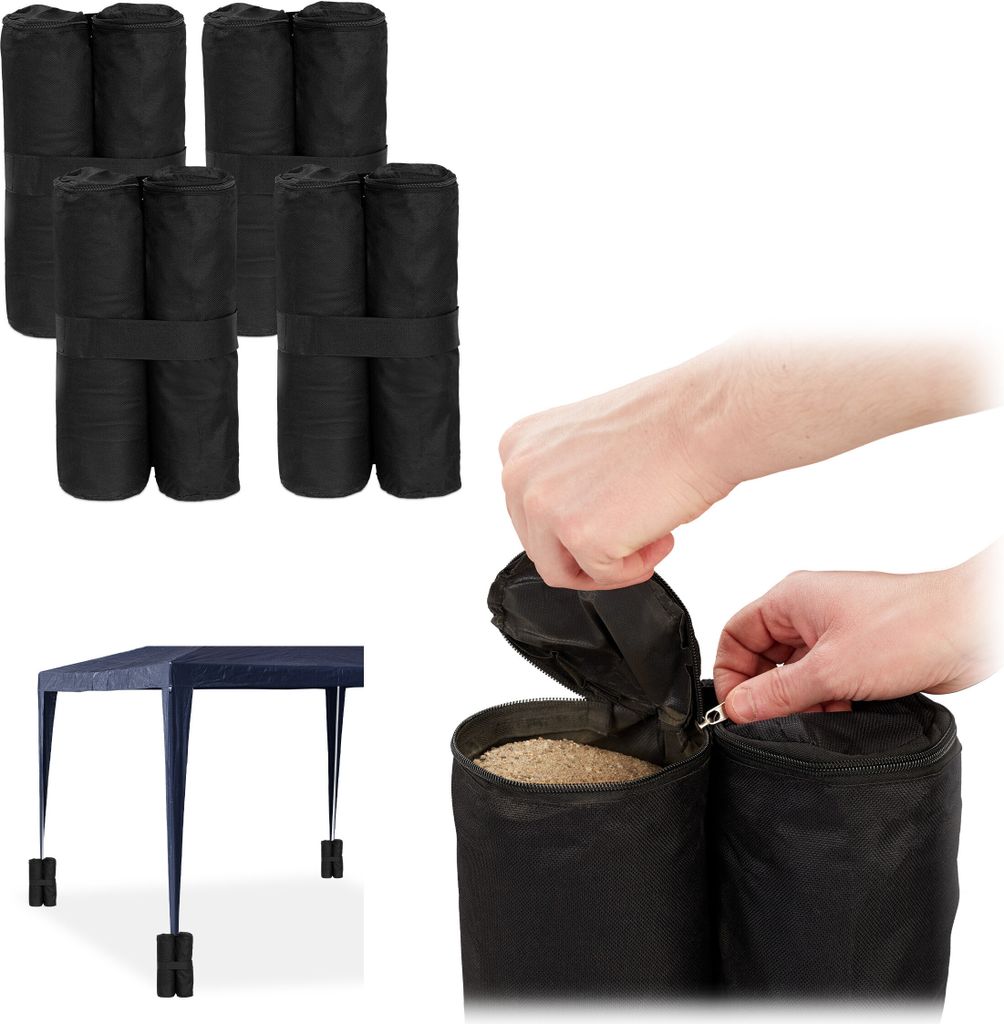 relaxdays Pavillon Gewichte 4er Set