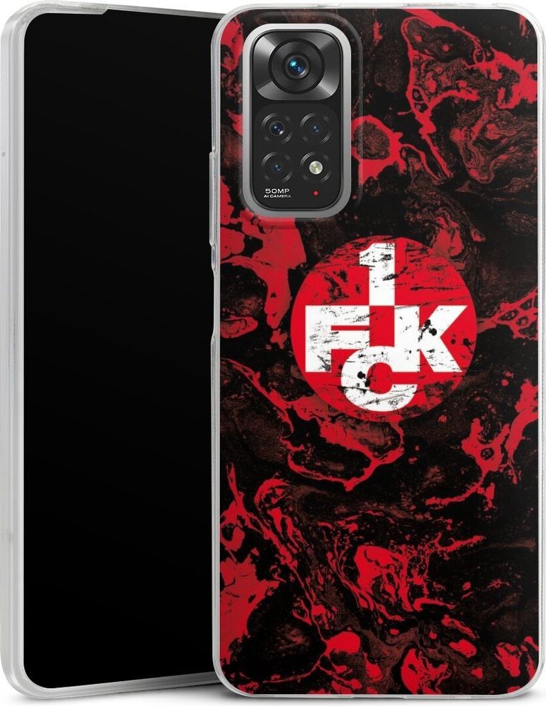 DeinDesign Slim Hülle für Xiaomi Redmi Note 11 4G Silikon Case Ultra Dünn Handyhülle 1. FC Kaiserslautern 1. FCK Logo