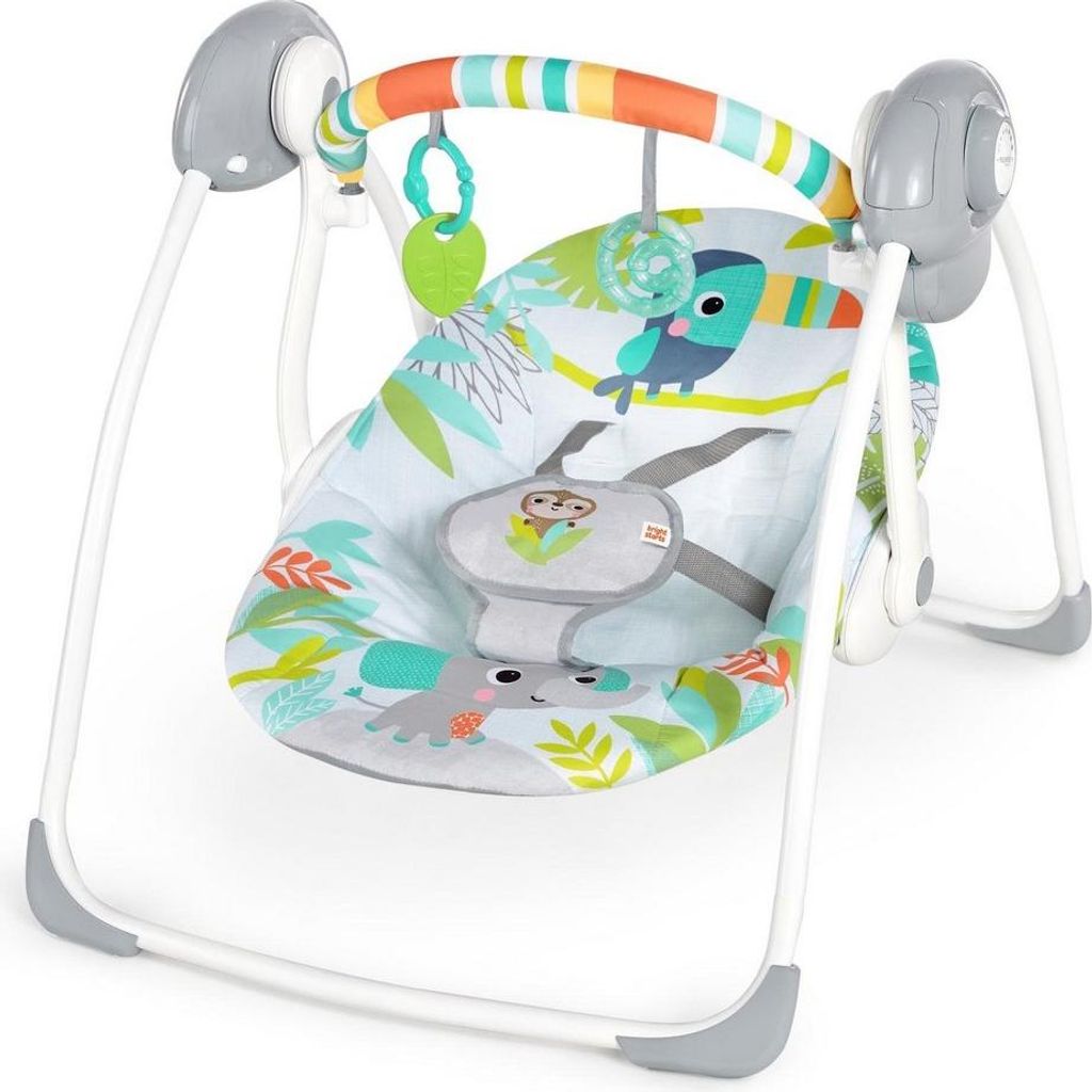 Schaukelstuhl Ingenuity Compact portable swing Bunt tiere