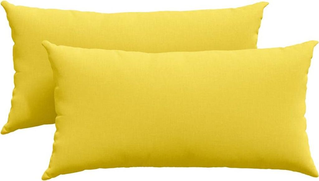 vidaXL Sofakissen 2 pcs Helles Gelb 80 x 40 cm Stoff