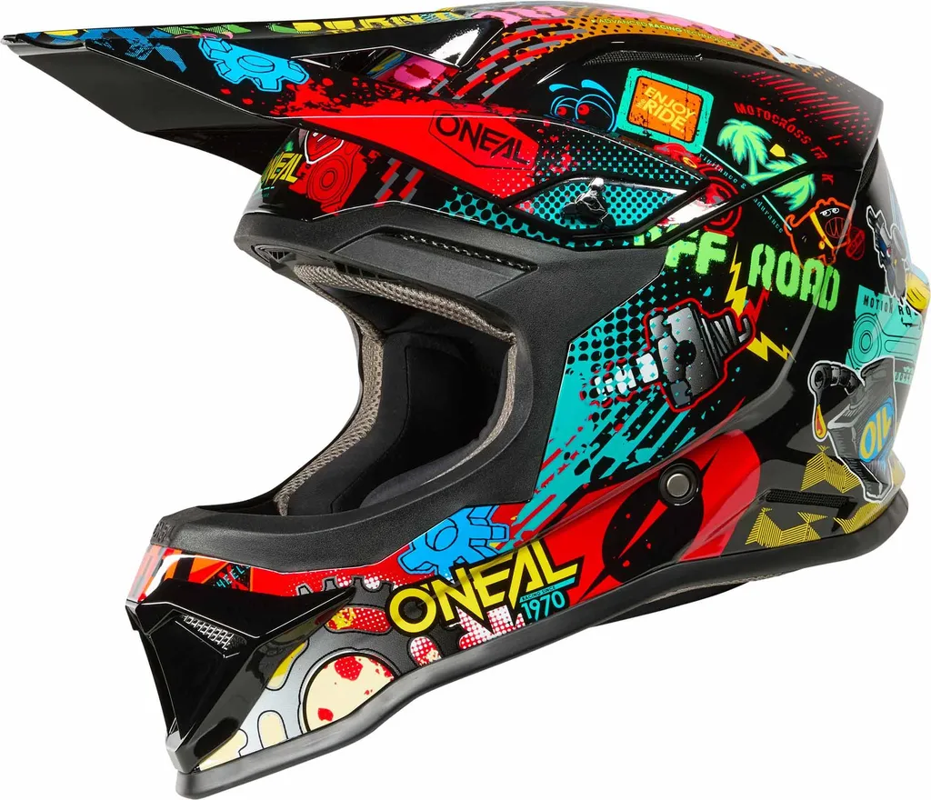 Casque moto enfant O'Neal 1SRS VIBRANT multi pour quad et BMX