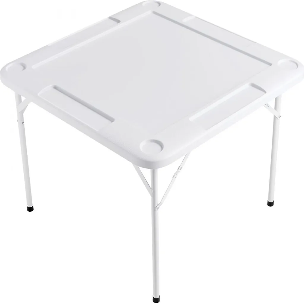 Table de Mahjong Pliante pour 4 Joueurs avec Plateau Vert Résistant - 11