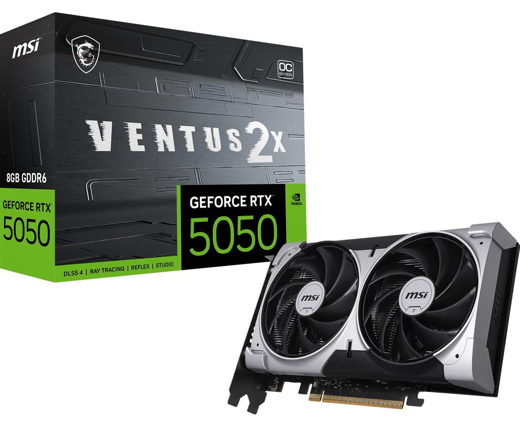 MSI GeForce RTX 5050 8G VENTUS 2X OC - VGA - PCI-E x16 Produktbild 